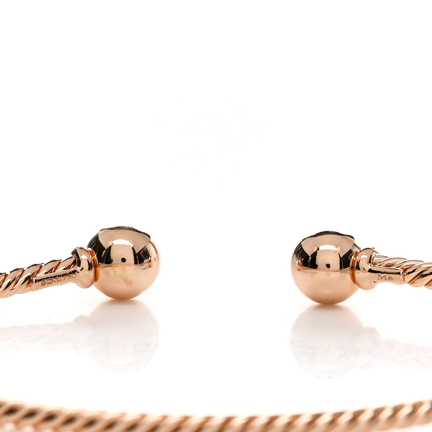 David Yurman 18K Rose Gold 7mm Solari Bracelet 3 of 4