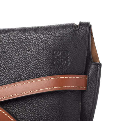 Loewe Grained Calfskin Small Gate Crossbody Bag Pecan Black 9 of 9