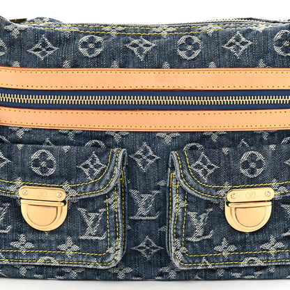 Louis Vuitton Monogram Denim Baggy PM Blue 7 of 9