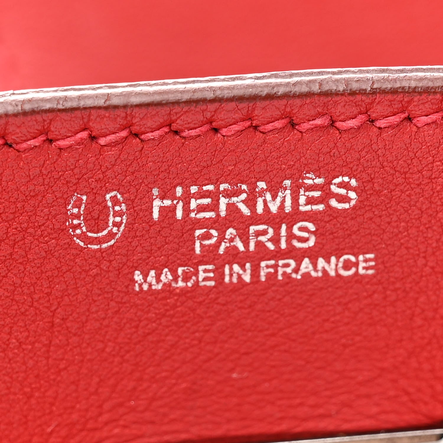 Hermes Swift Horseshoe Birkin 30 Rouge Vif Chocolate 6 of 17