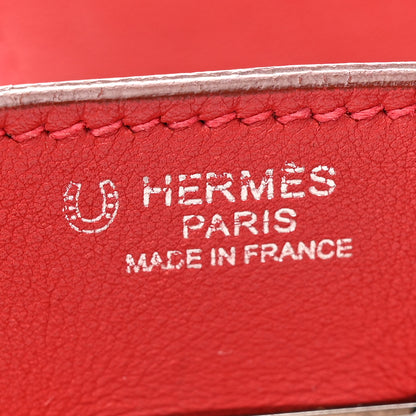 Hermes Swift Horseshoe Birkin 30 Rouge Vif Chocolate 6 of 17