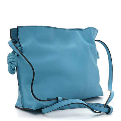Loewe Calfskin Mini Flamenco Knot Bag Cyan 3 of 8