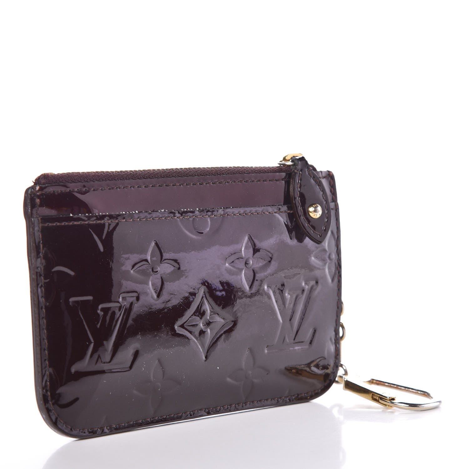 Louis Vuitton Vernis Key Pouch Amarante 3 of 9