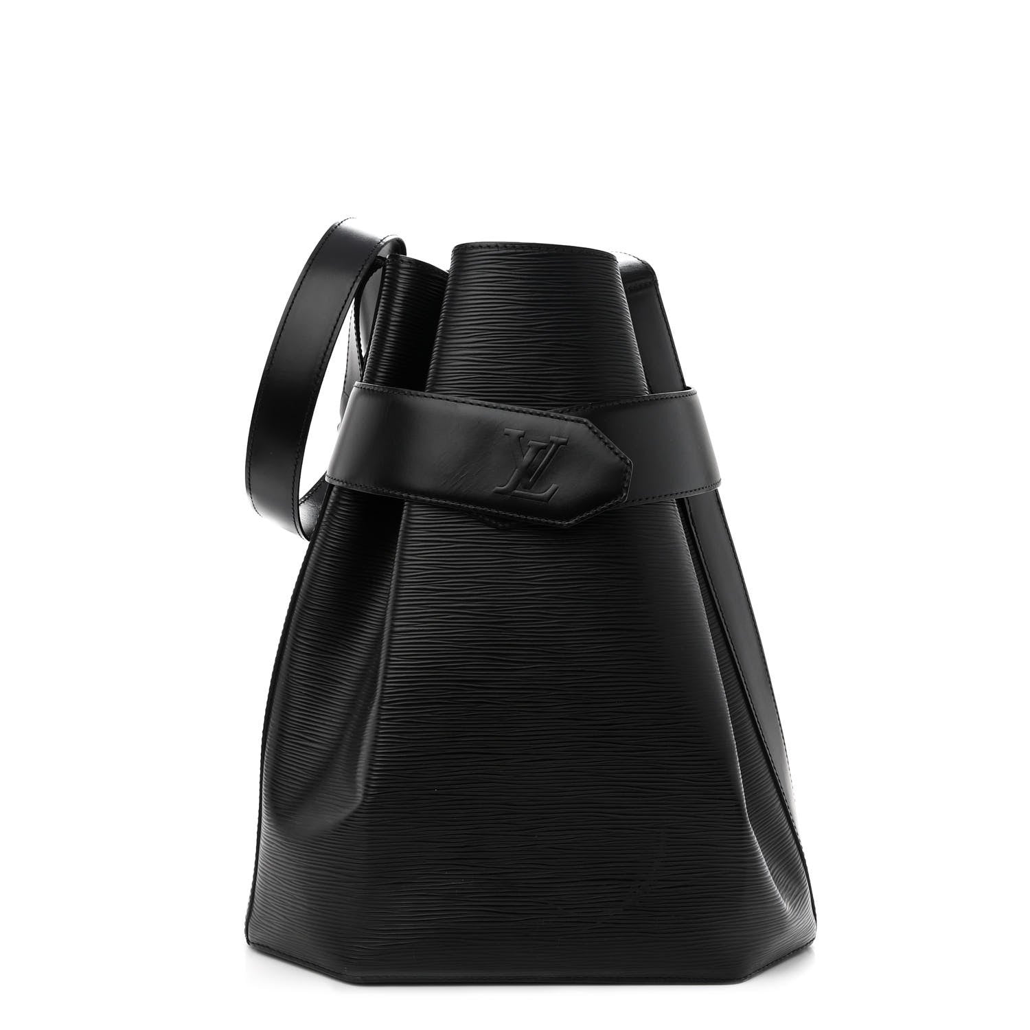 Louis Vuitton Epi Sac D'Epaule GM Black 3 of 10