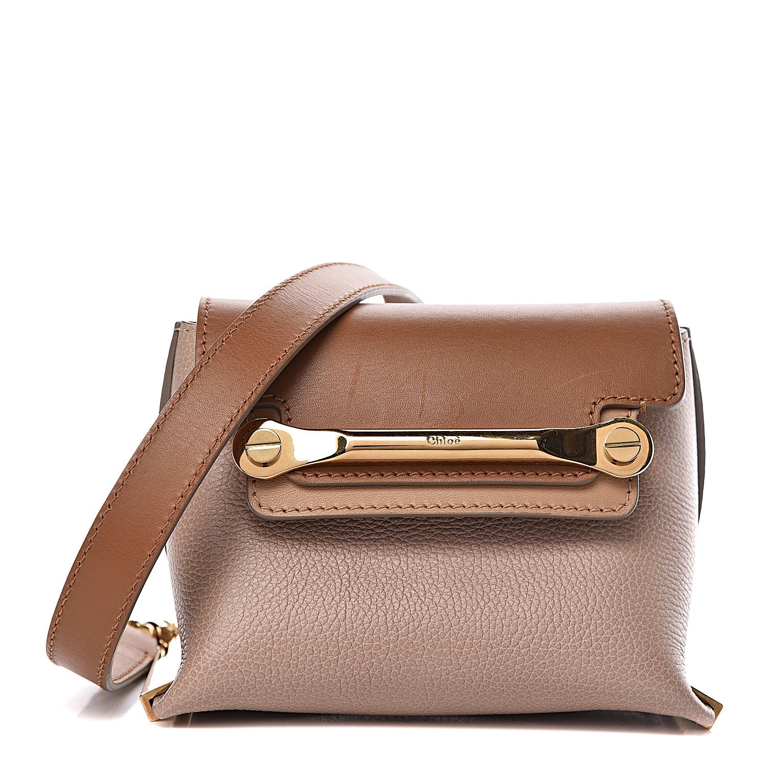 Chloe Calfskin Mini Clare Shoulder Bag Rope Beige 1 of 11