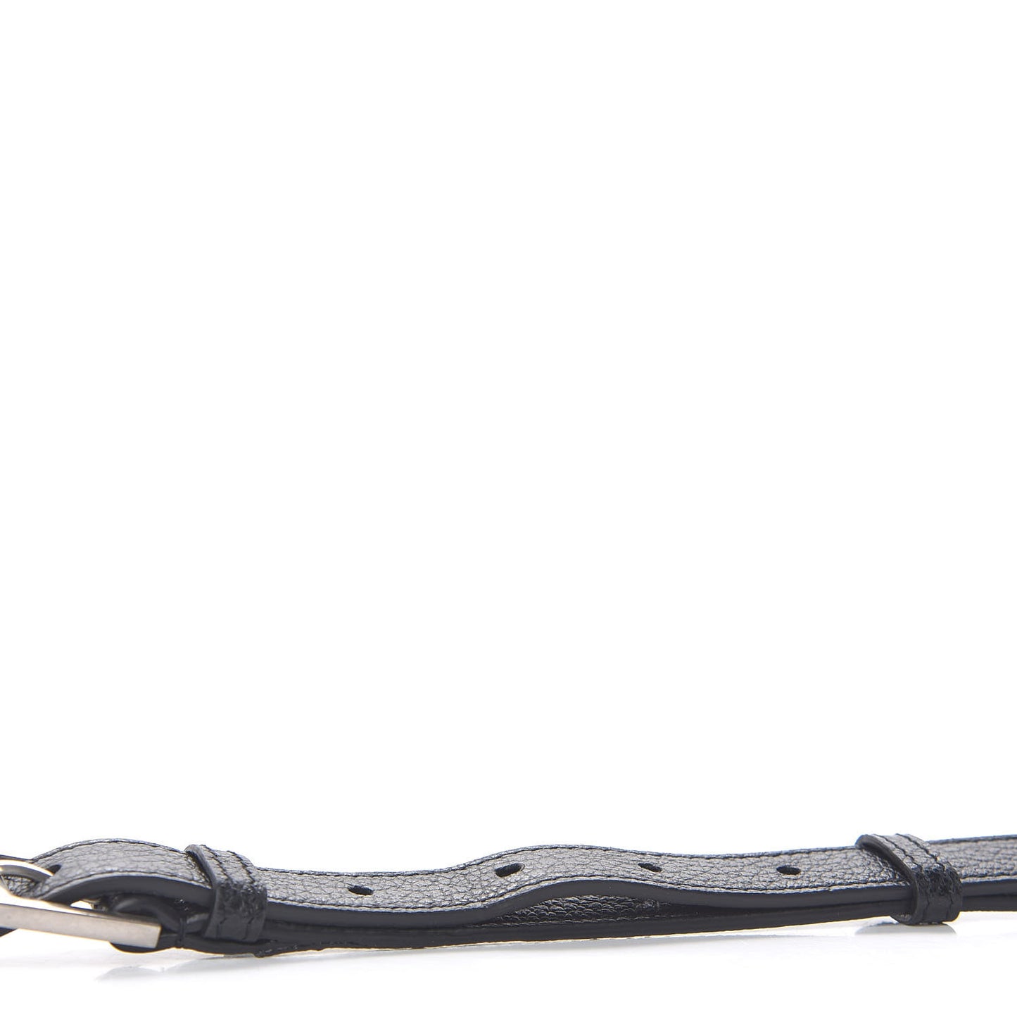 Grained Calfskin Medium Monogram Sunset Satchel Black