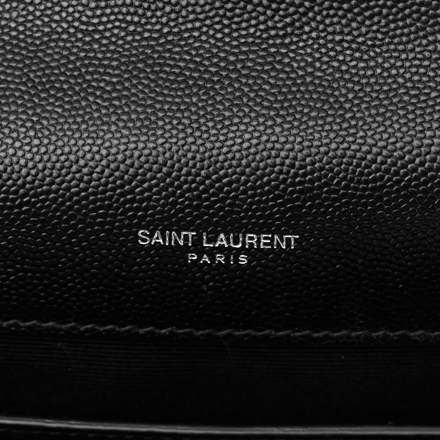 Saint Laurent Grain De Poudre Textured Mixed Matelasse Triquilt Medium Monogram Satchel Black 5 of 10