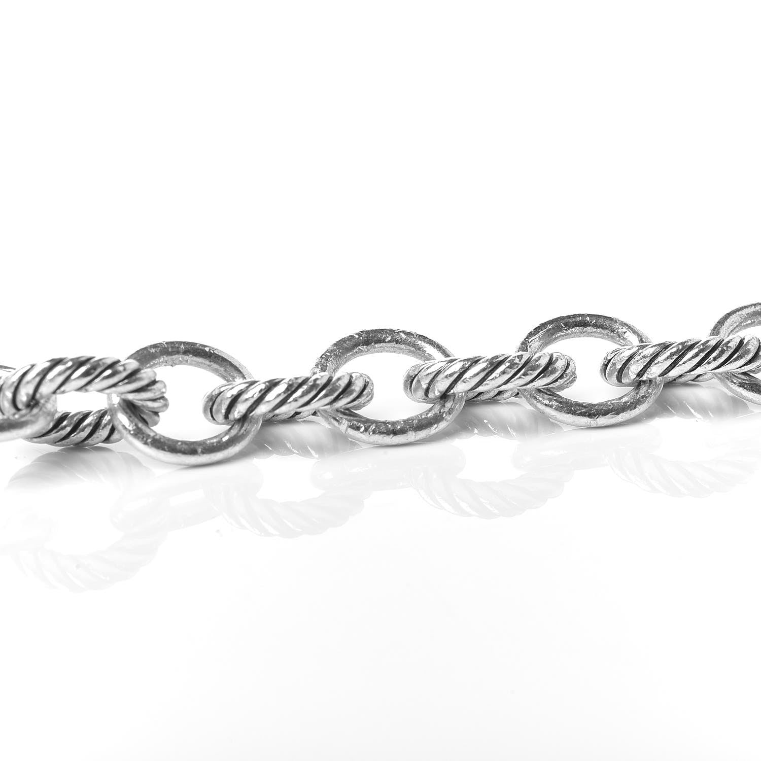 David Yurman Sterling Silver 12mm Large Oval Link Bracelet 6 of 8