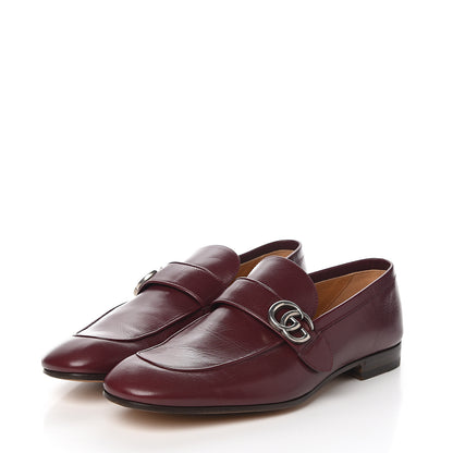 Gucci Goatskin Mens GG Loafers 10 Strong Red 3 of 11