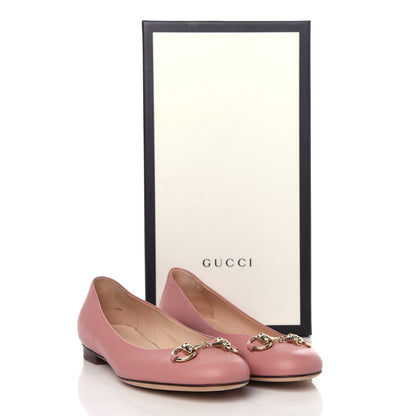 Gucci Calfskin Horsebit Ballerina Flats 35.5 Soft Pink 11 of 11