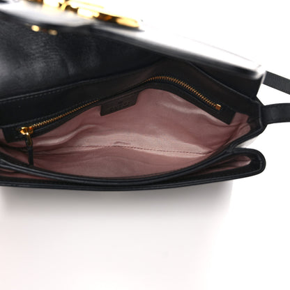 Gucci Vitello Palmellato Lux Small Arli Flap Shoulder Bag Black 4 of 8