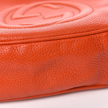 Gucci Pebbled Calfskin Small Soho Disco Bag Sun Orange 10 of 19