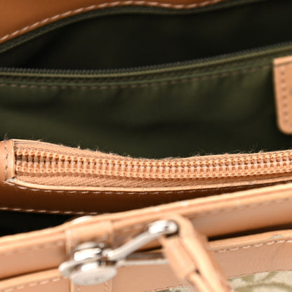 Christian Dior Calfskin Monogram Jeans Pocket Tote Green 17 of 17