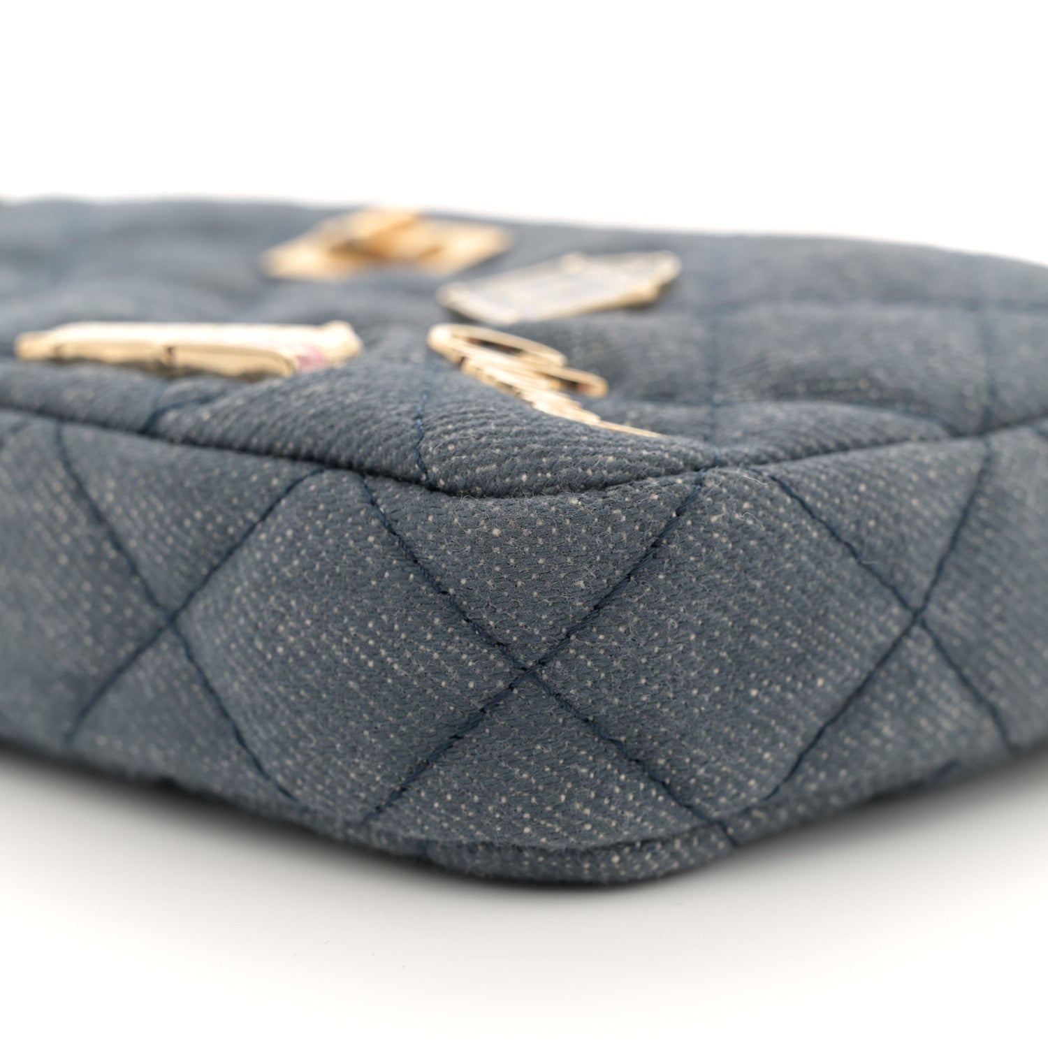Chanel Denim Lucky Charms 2.55 Reissue Small Clutch With Chain Blue 10 of 12