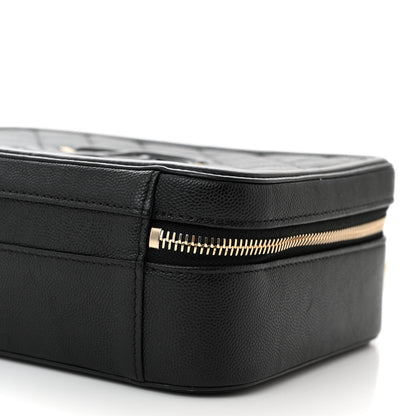 Chanel Caviar Quilted Medium CC Filigree Vanity Case Black 10 of 11