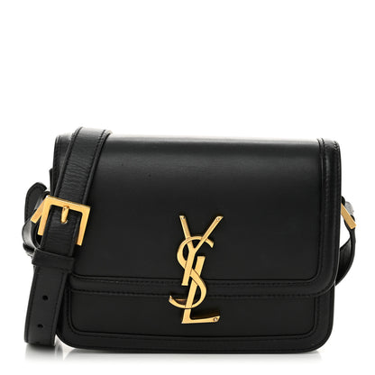 Saint Laurent Smooth Calfskin Small Solferino Satchel Black 1 of 14