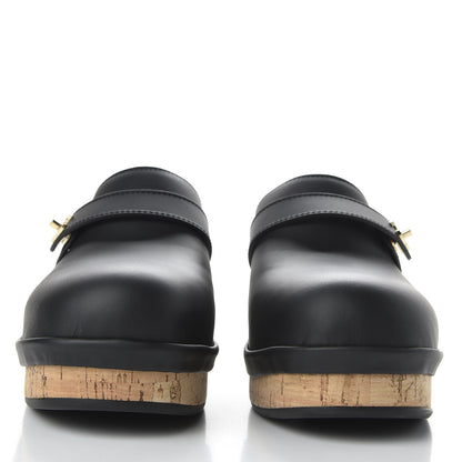 Chanel Calfskin CC Turn Lock Clogs 41 Black 3 of 9