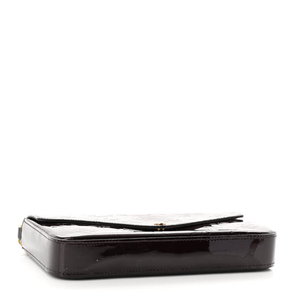 Louis Vuitton Vernis Pochette Felicie Chain Wallet Amarante 5 of 10