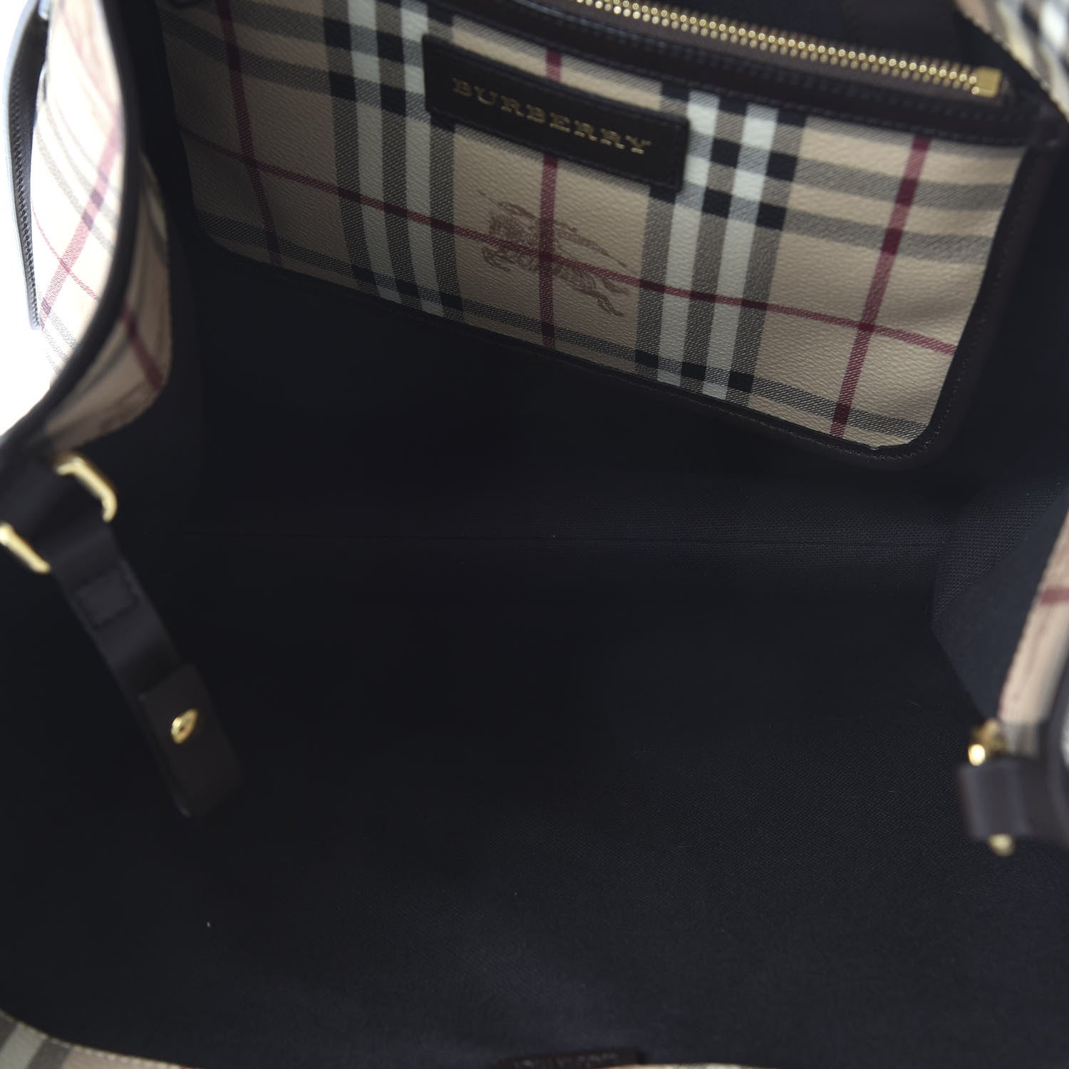 Burberry Haymarket Check Large Canterbury Tote Chocolate 5 of 10
