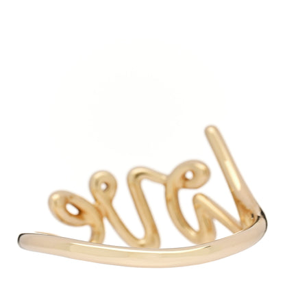 Tiffany 18K Yellow Gold Paloma's Graffiti Love Ring 57 8 3 of 5