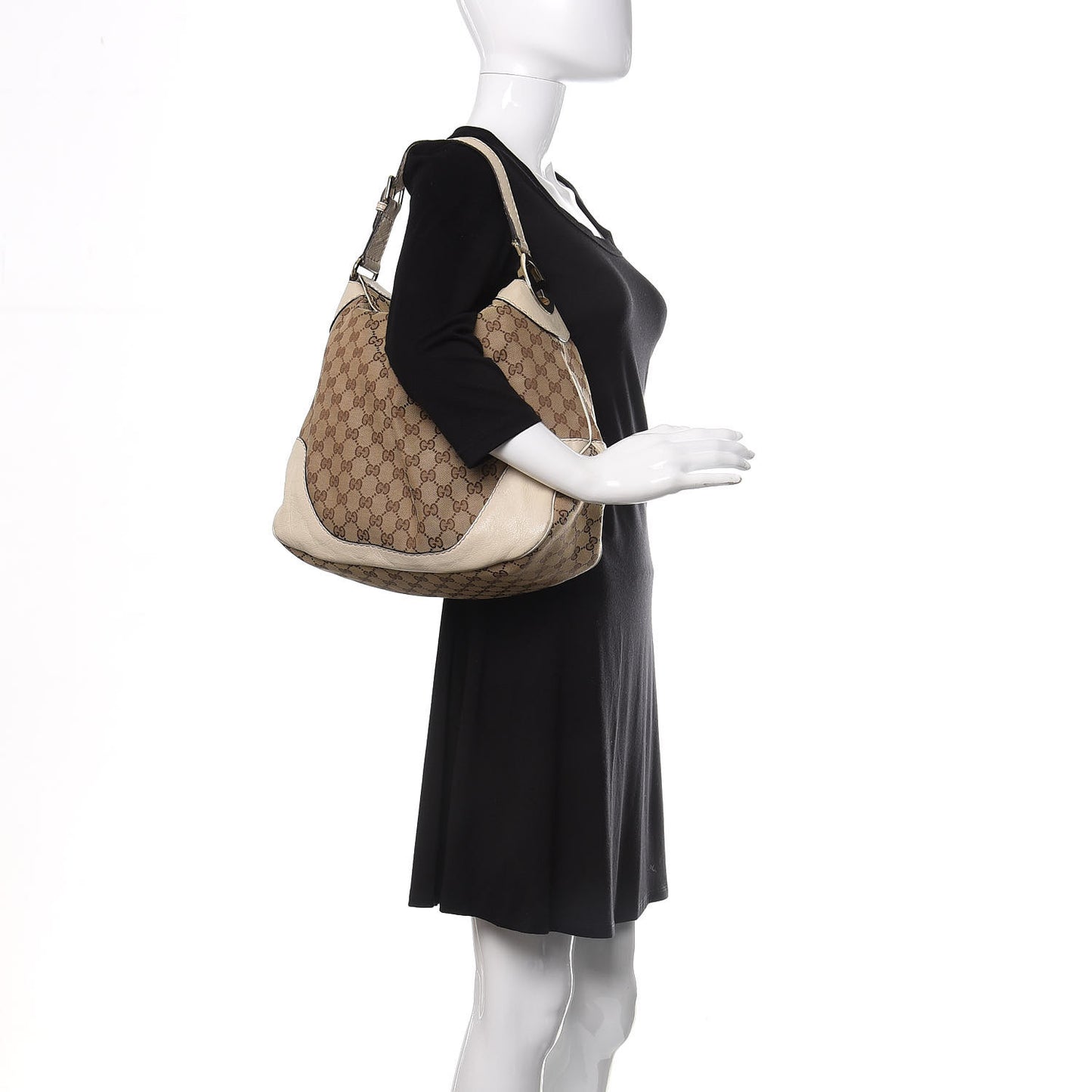 Monogram Medium Charlotte Hobo Off White