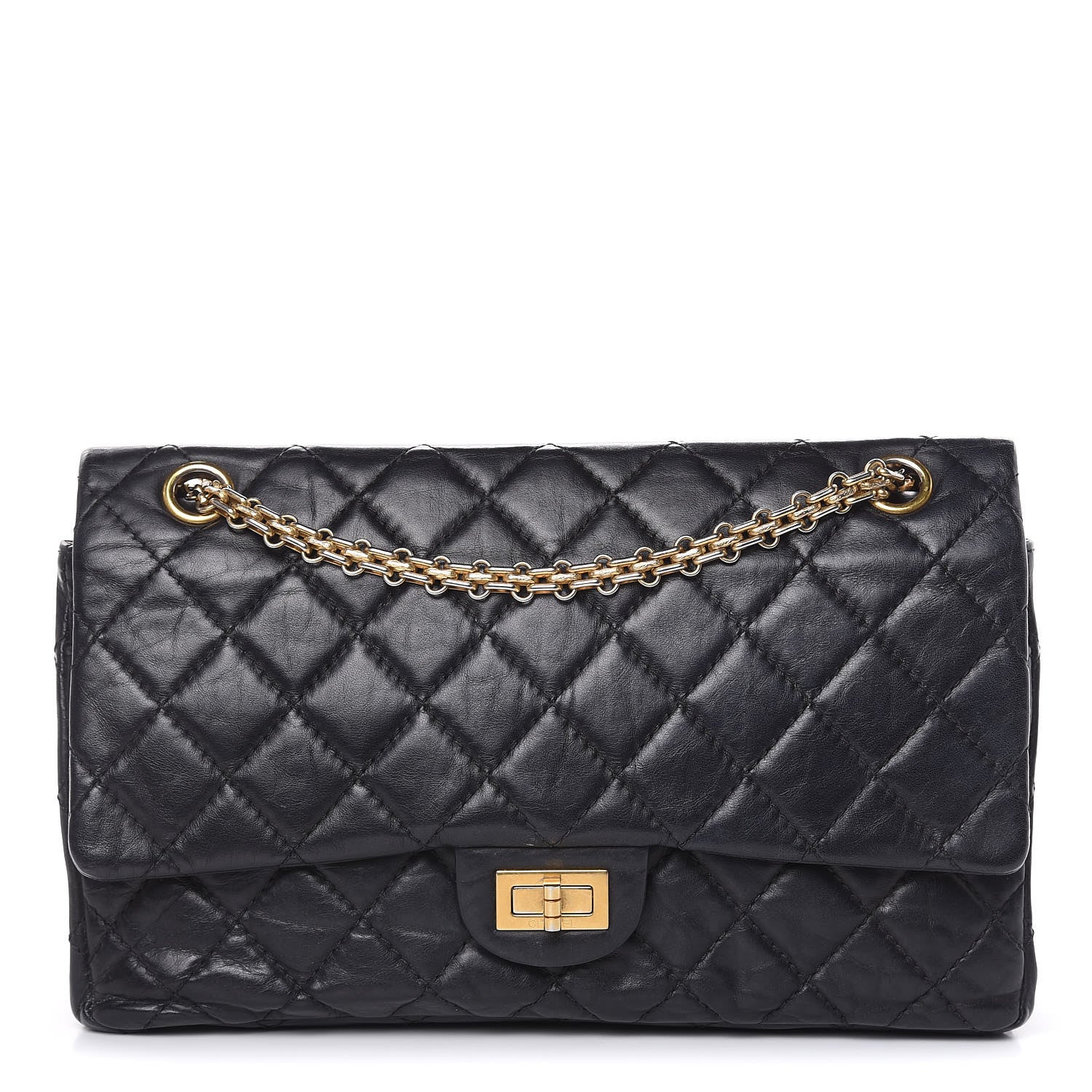 Chanel Aged Calfskin Quilted 2.55 Reissue 226 Flap Black 1 of 16