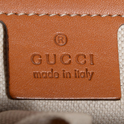 Gucci Monogram Web Medium Heritage Tote Tan 6 of 7