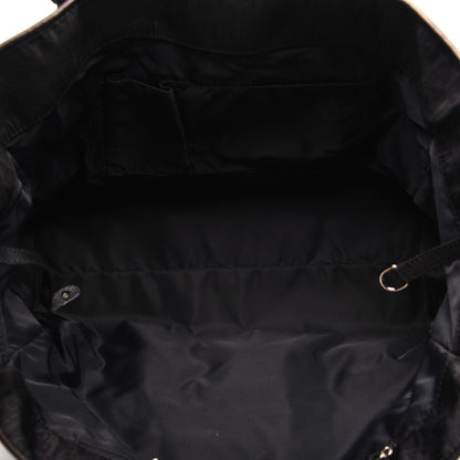 Christian Dior Nylon Monogram Lovely Shopping Tote Black 5 of 13