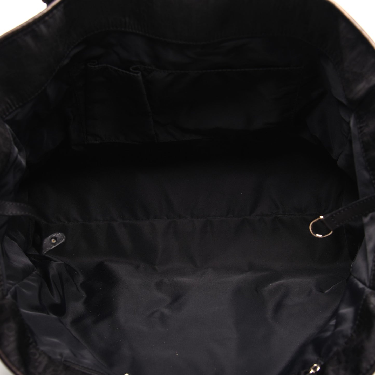 Nylon Monogram Lovely Shopping Tote Black
