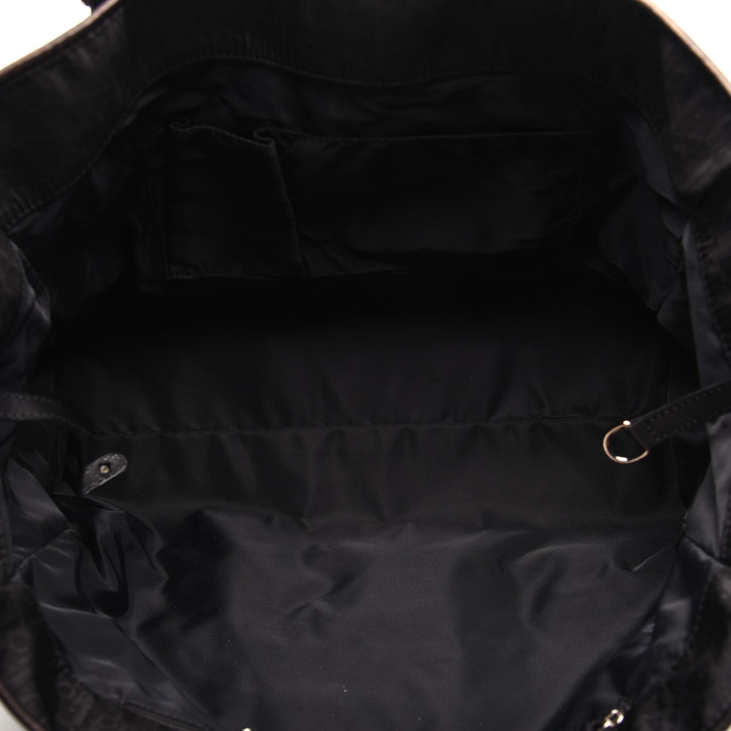 Christian Dior Nylon Monogram Lovely Shopping Tote Black 5 of 14