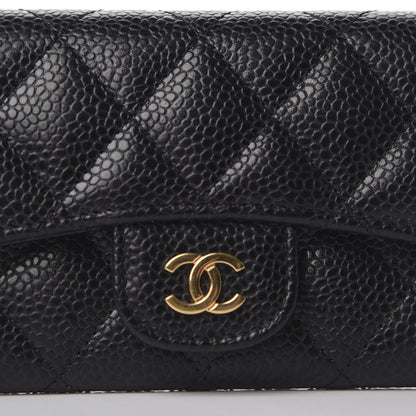 Chanel Caviar Quilted Flap Card Holder Black 9 of 11
