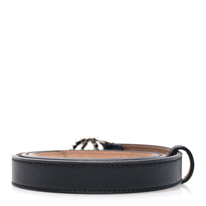 Gucci Calfskin Crystal Interlocking G Belt 80 32 Black 2 of 5