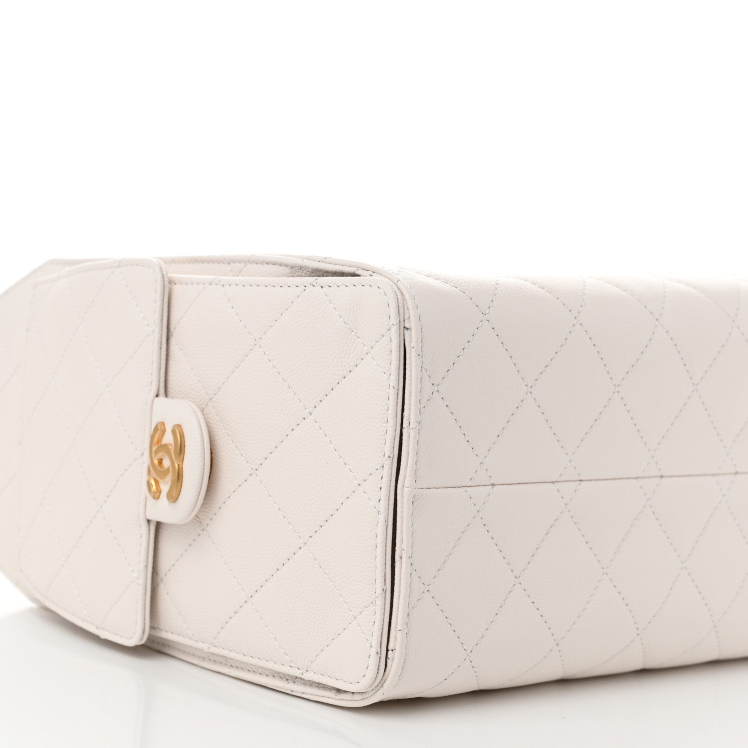 Chanel Caviar Quilted Small Chanel 25 Handbag White 9 of 10