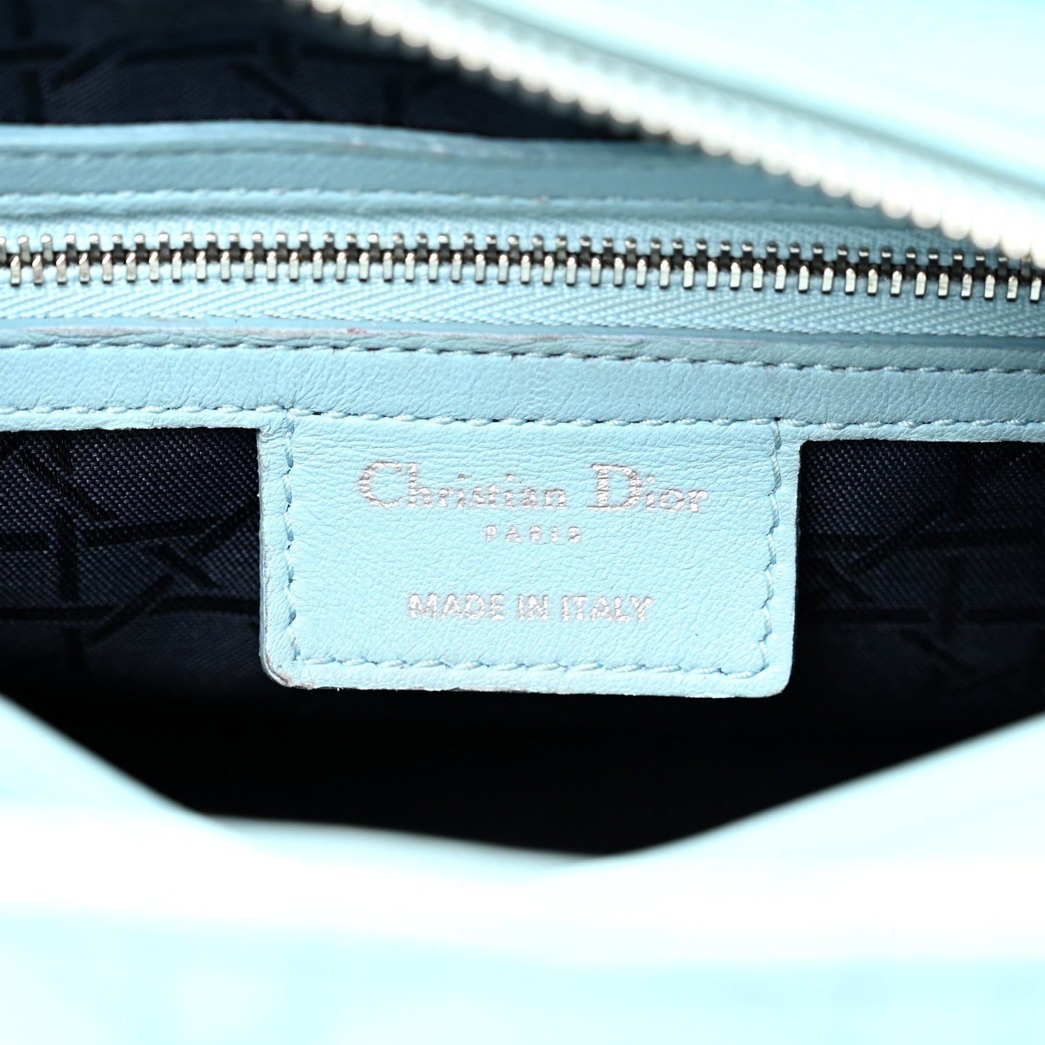 Christian Dior Lambskin Cannage Medium Lady Dior Light Blue 6 of 11