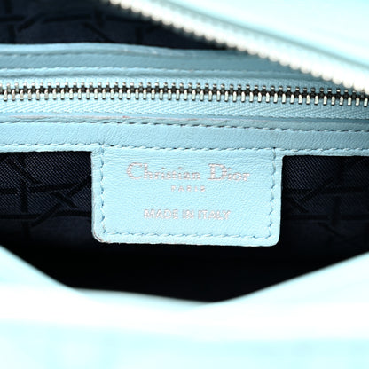 Christian Dior Lambskin Cannage Medium Lady Dior Light Blue 6 of 11