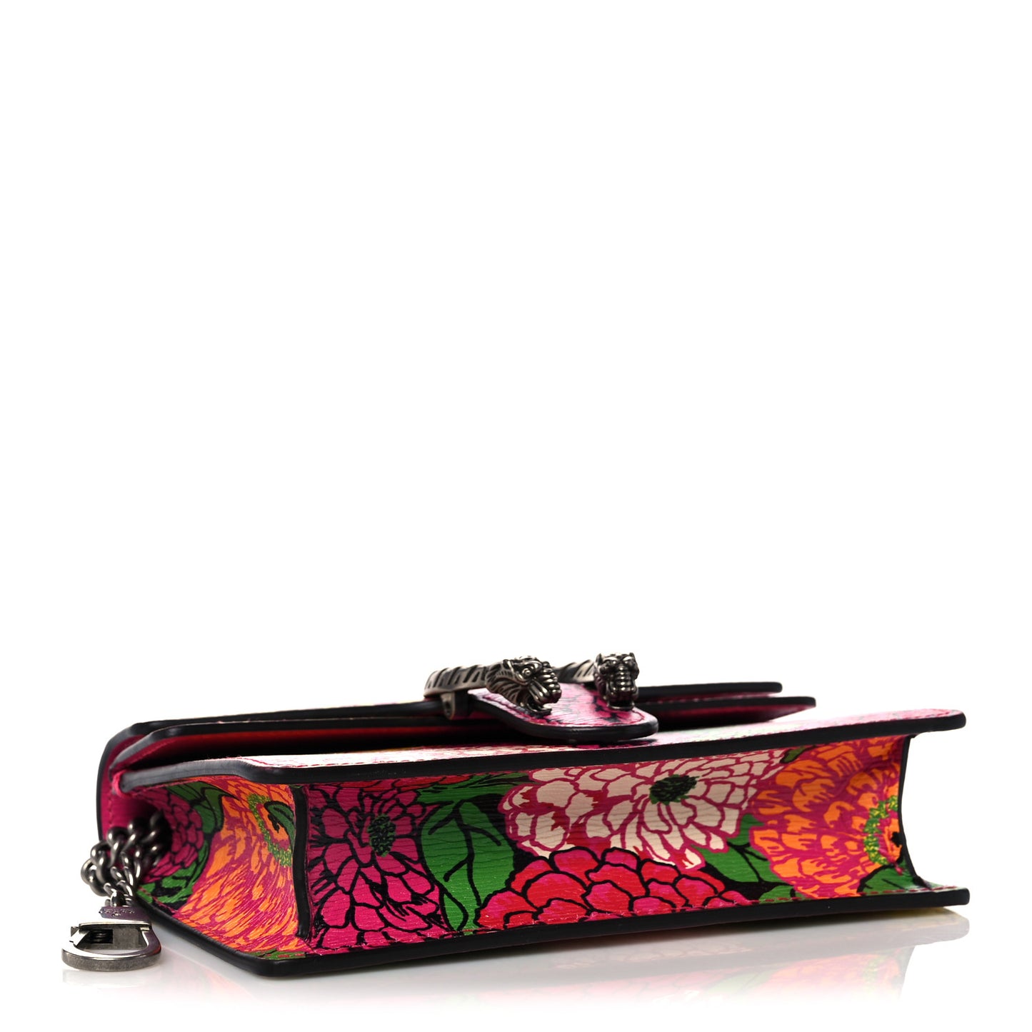 X KEN SCOTT New Shangai Calfskin Pomponica Print Super Mini Dionysus Shoulder Bag Multicolor