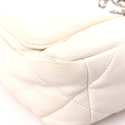 Chanel Lambskin Quilted Medium Chanel 19 Flap White 8 of 13