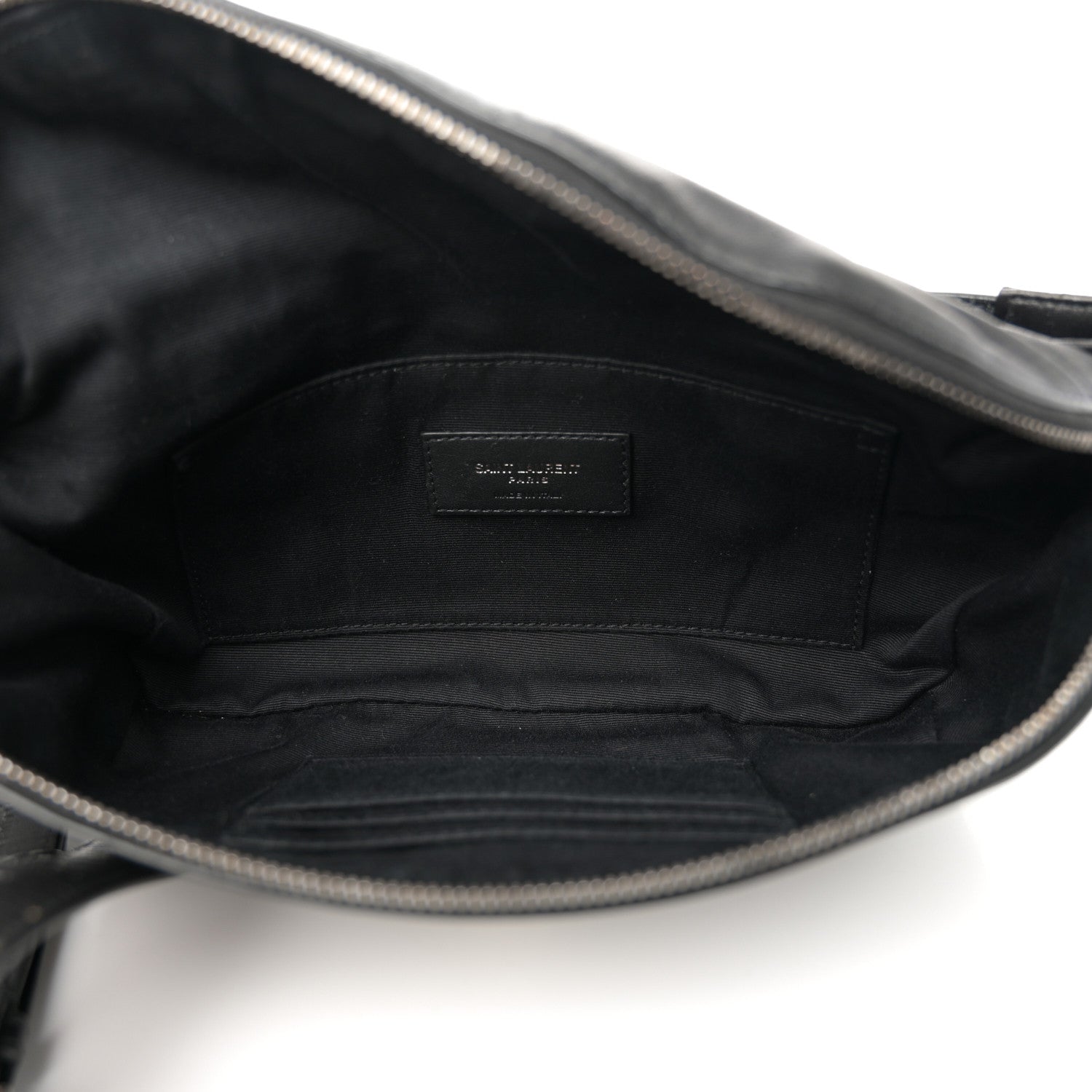 Saint Laurent Calfskin Monogram Belt Bag Black 5 of 18