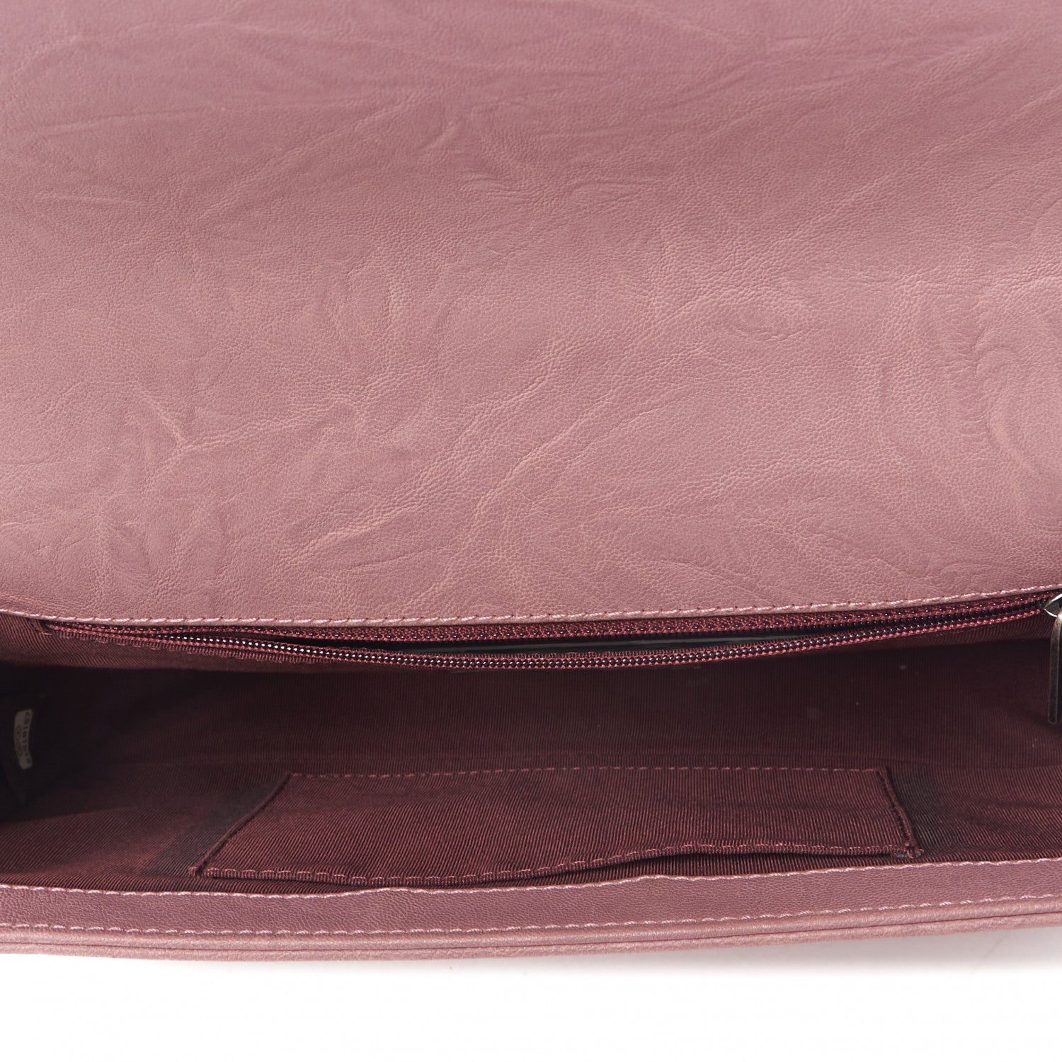 Chanel Crumpled Lambskin New Medium Studded Boy Flap Dark Pink 8 of 10