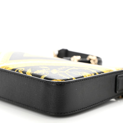 Versace Saffiano Baroque Print La Medusa Crossbody Black 9 of 9