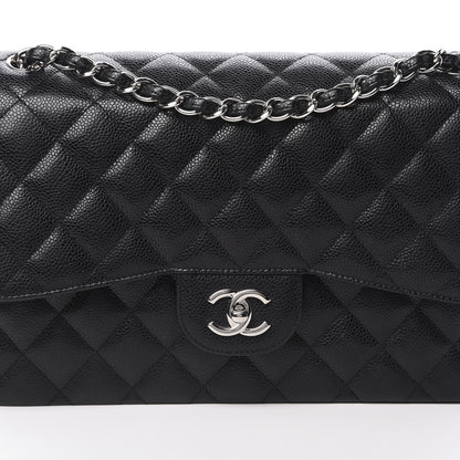 Chanel Caviar Quilted Jumbo Double Flap Black 8 of 11