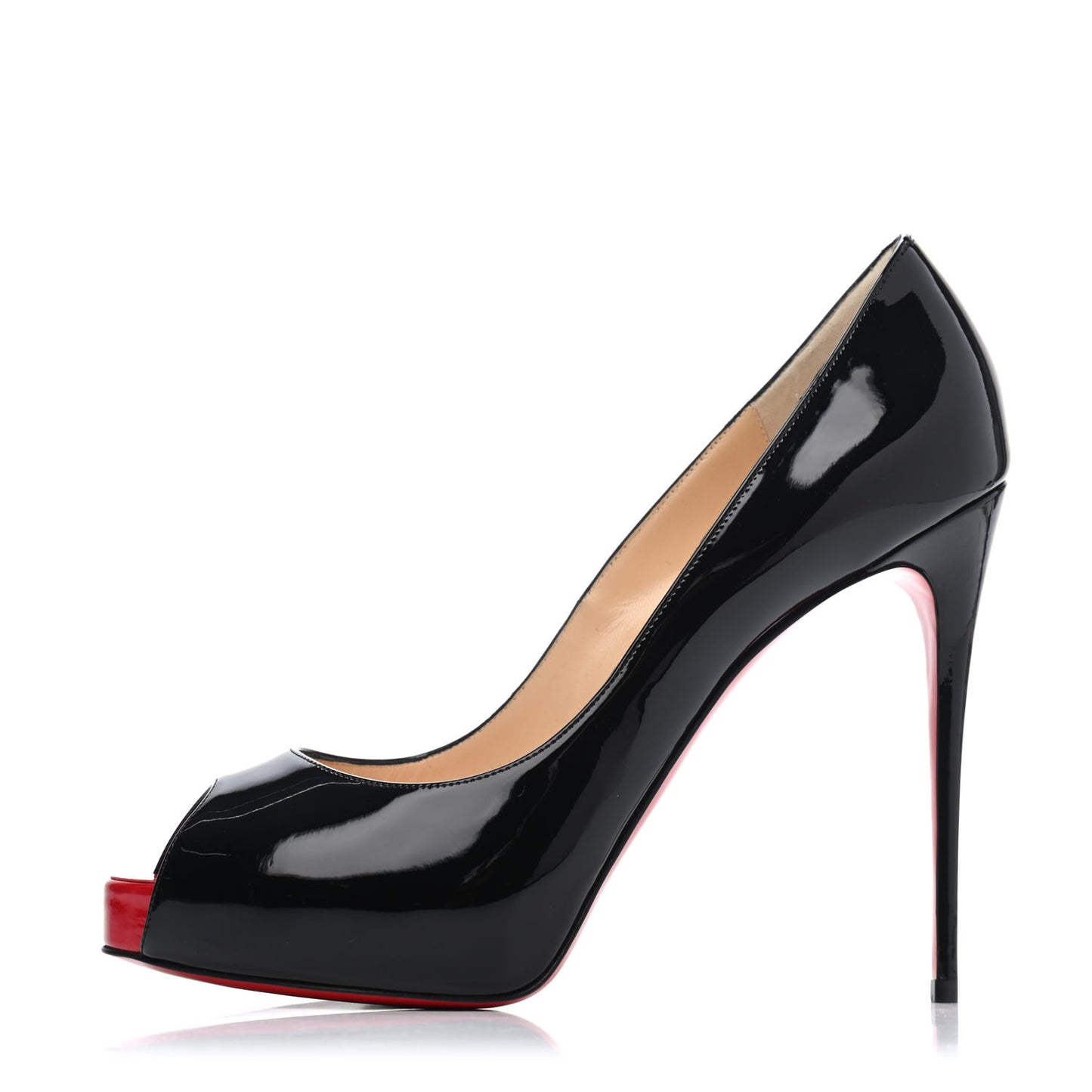 Patent New Very Prive 120 Pumps 39.5 Black Red