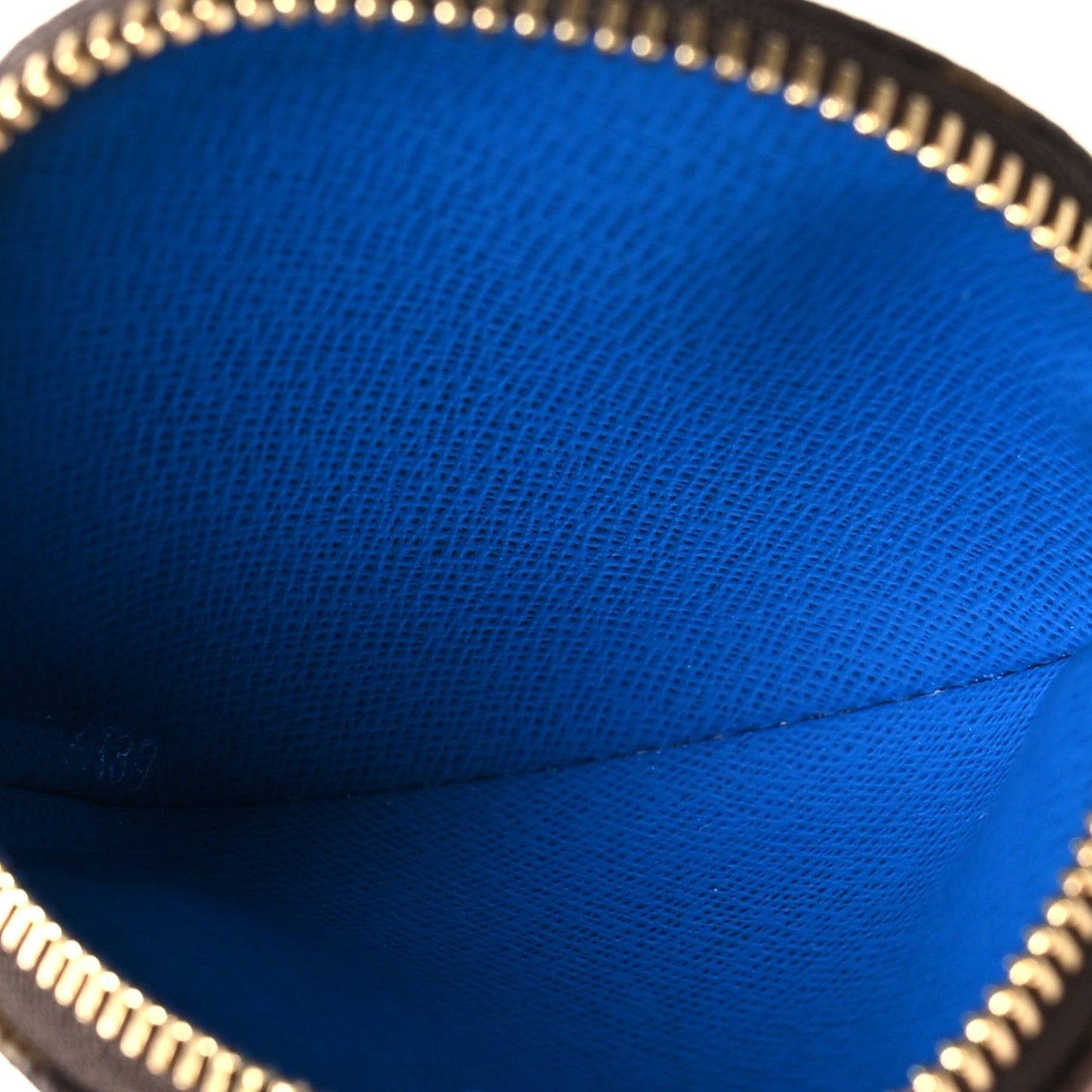 Monogram 2019 Christmas Animation Round Coin Purse Blue