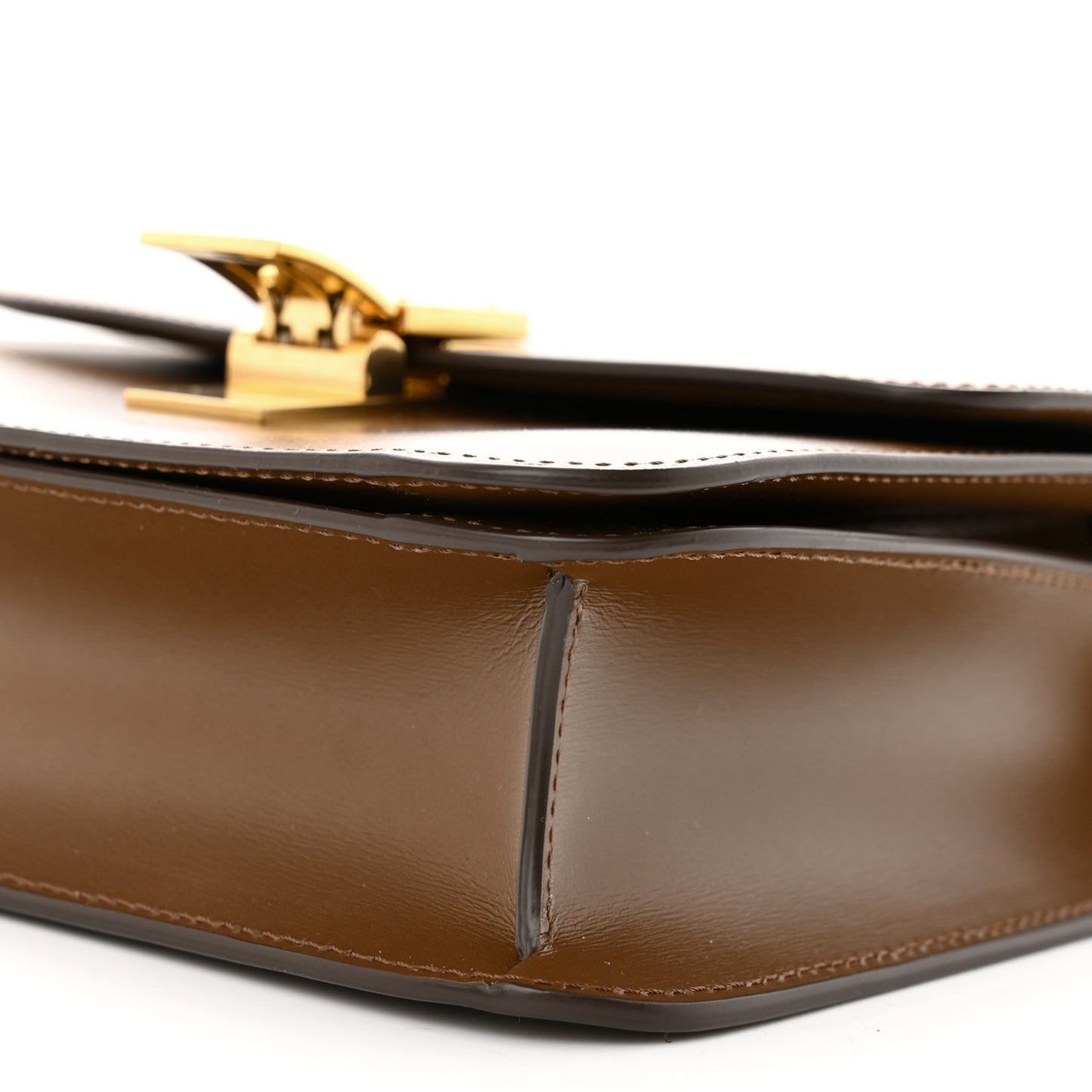 Box Calfskin Teen Classic Box Flap Bag Camel
