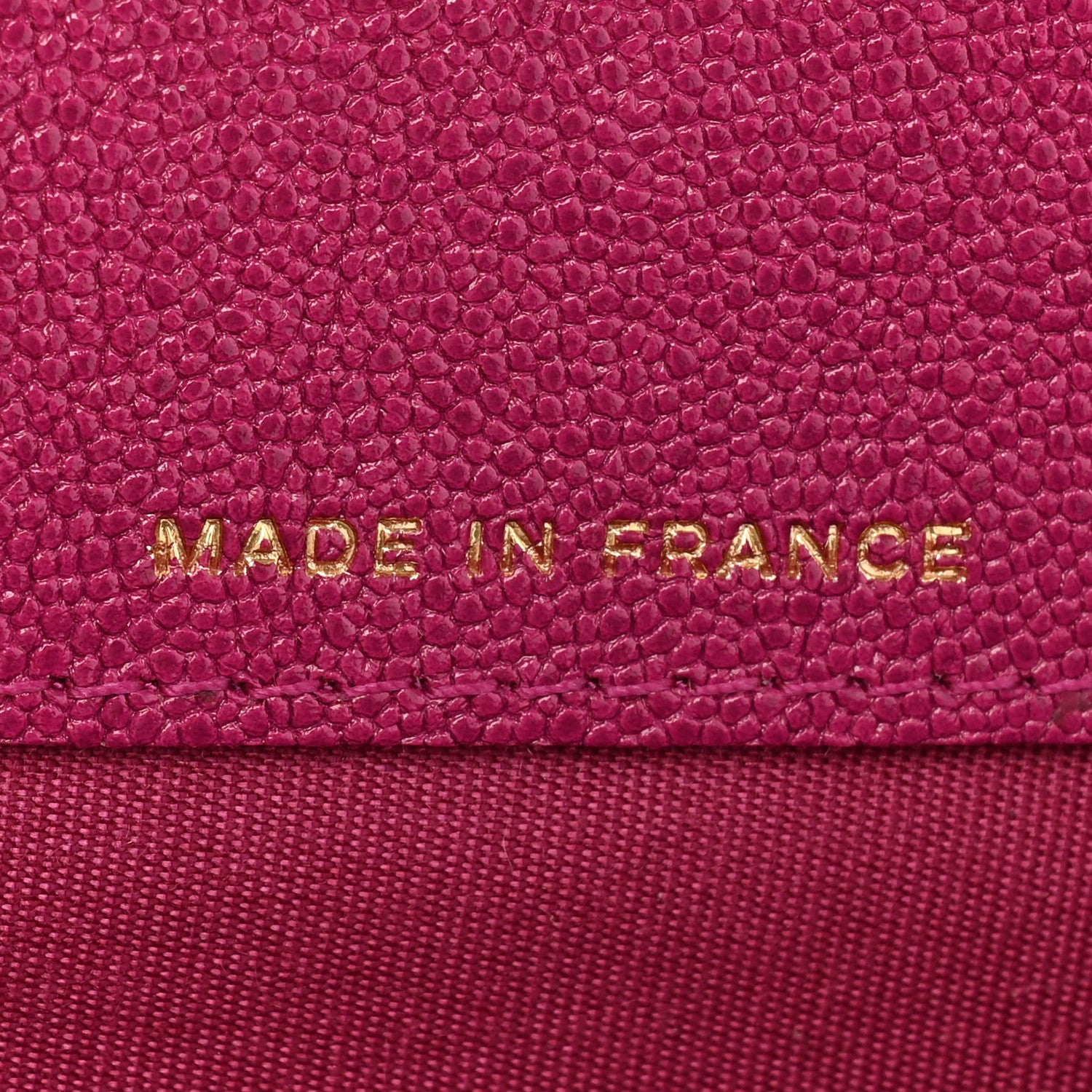 Chanel Caviar Quilted Boy Card Holder Wallet Fuchsia 7 of 11