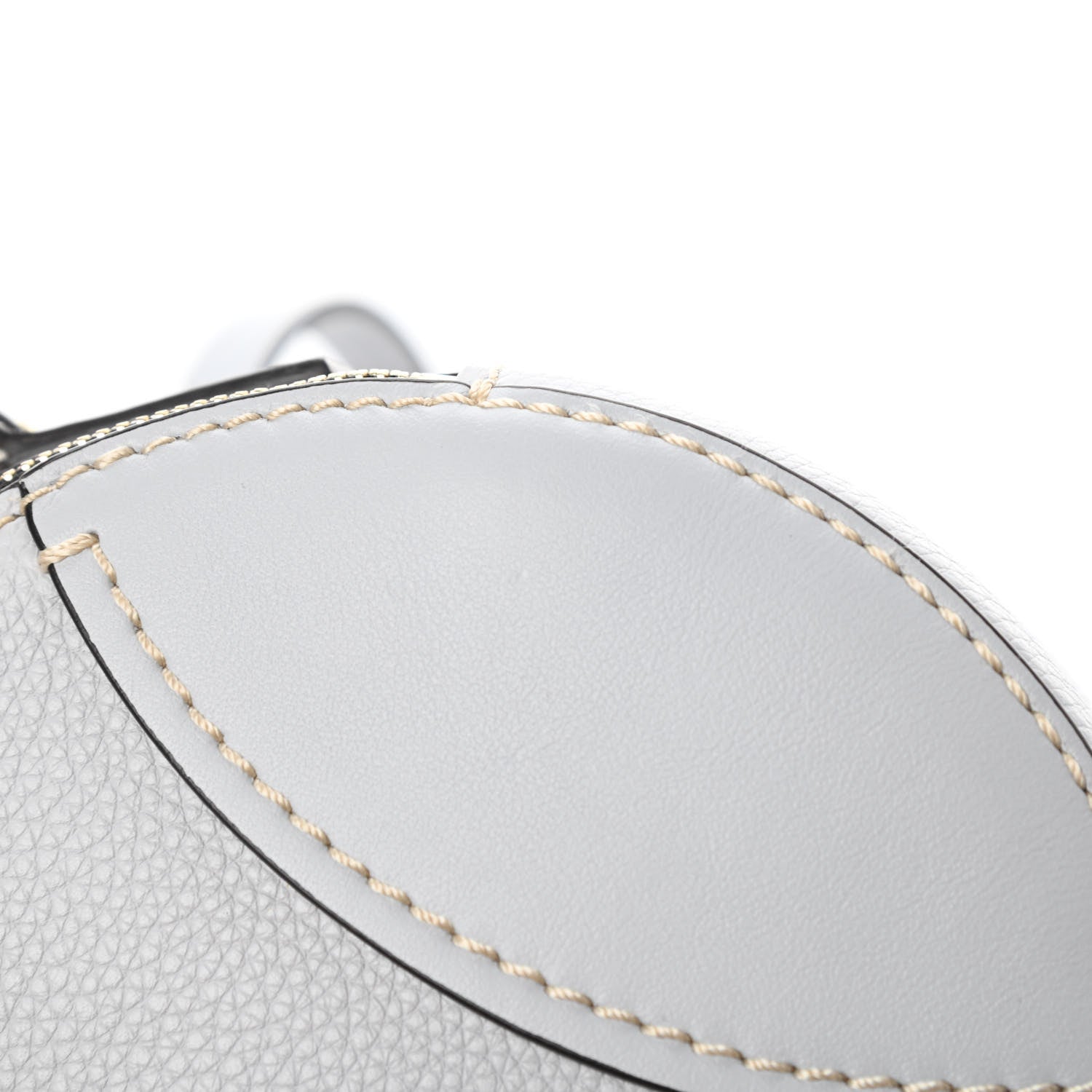 Chloe Grained Shiny Calfskin Mini Round Daria Bag Light Cloud 10 of 11