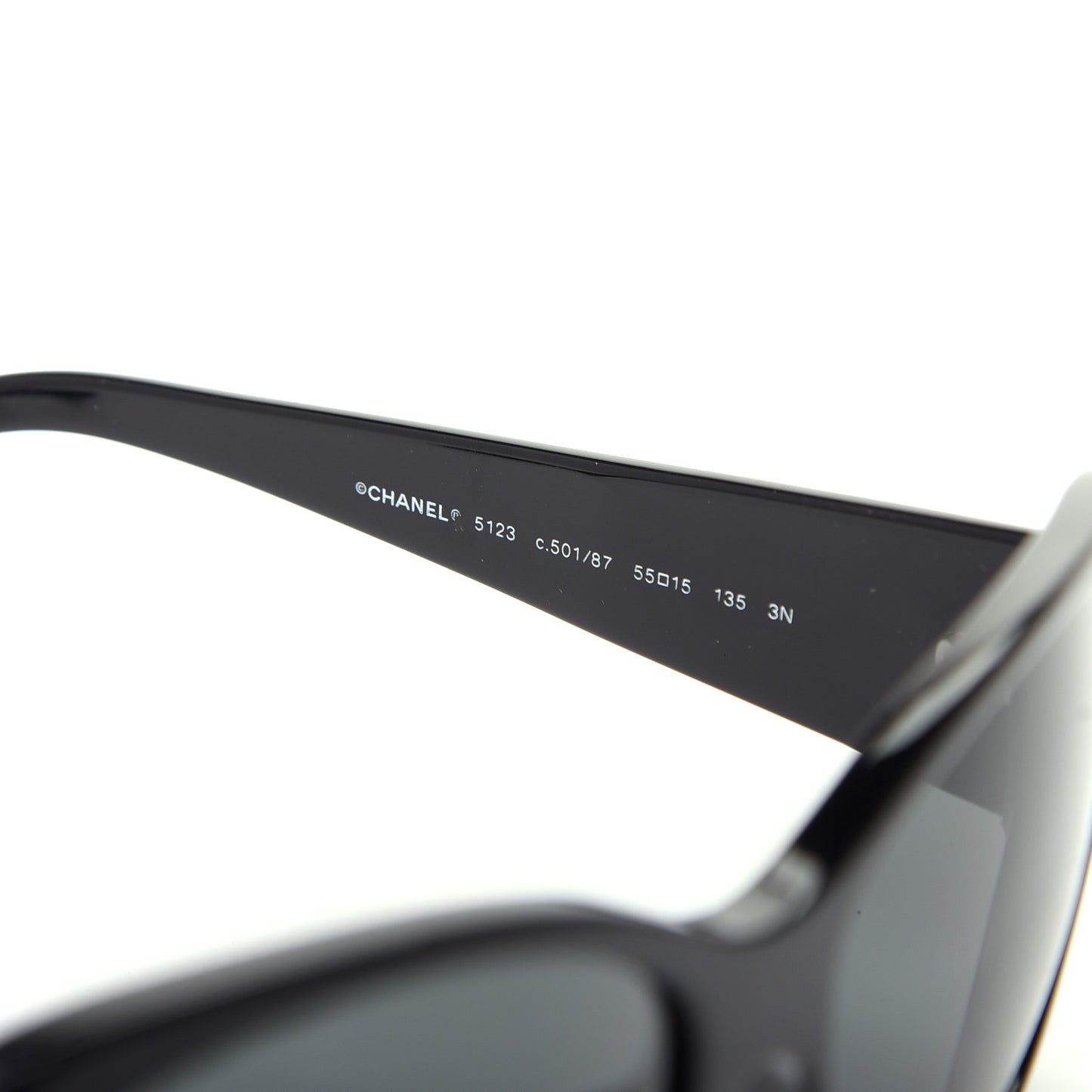 Acetate Charms Sunglasses 5123 Black