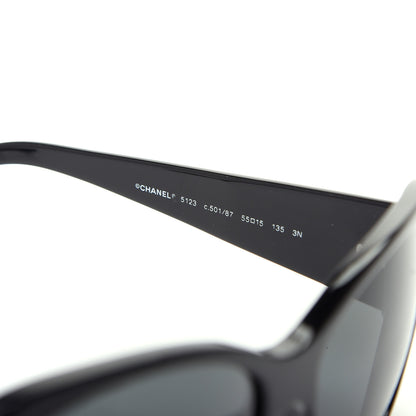 Chanel Acetate Charms Sunglasses 5123 Black 5 of 8