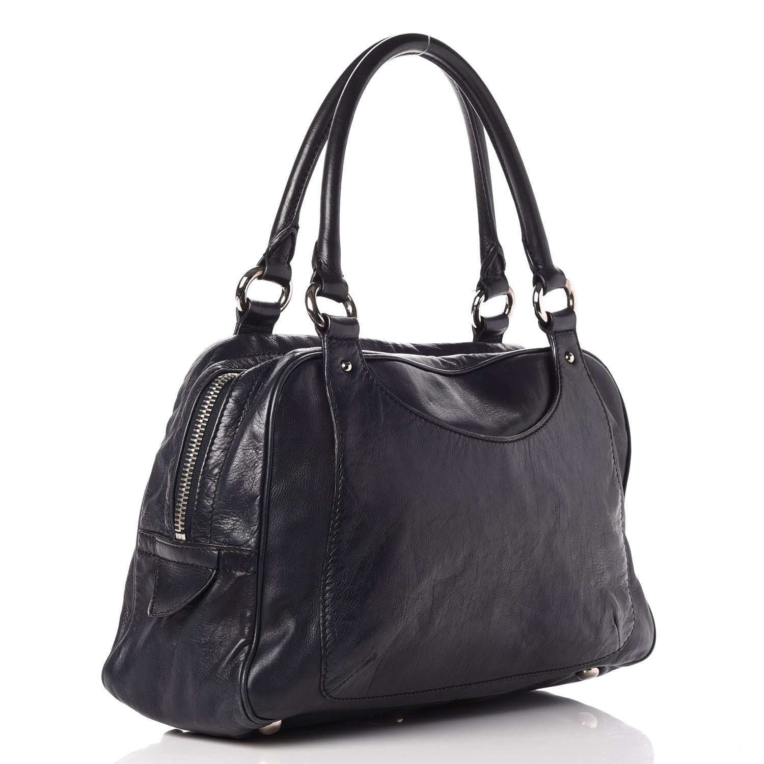Marc Jacobs Calfskin Multipocket Shoulder Bag Blue 3 of 8