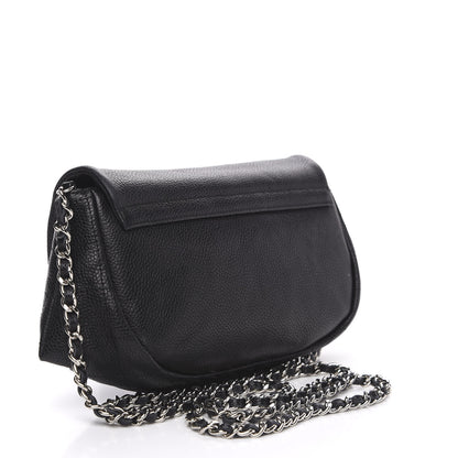 Chanel Caviar Half Moon Wallet On Chain WOC Black 3 of 13